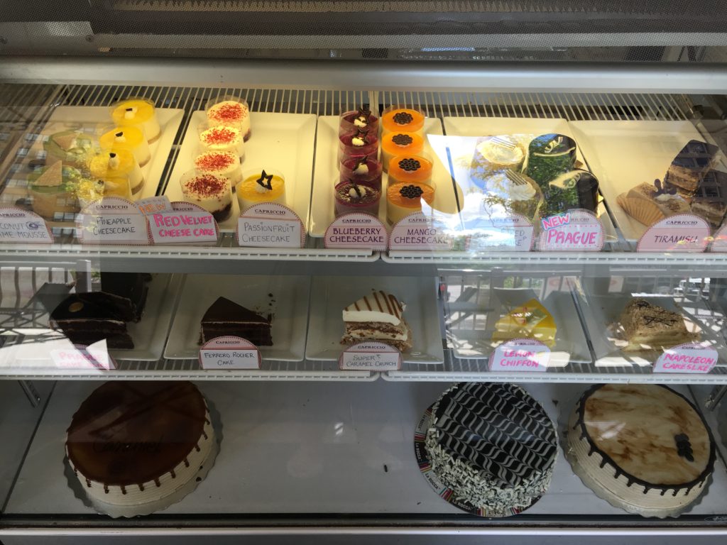 petite and pretty and cakes at capriccio cafe