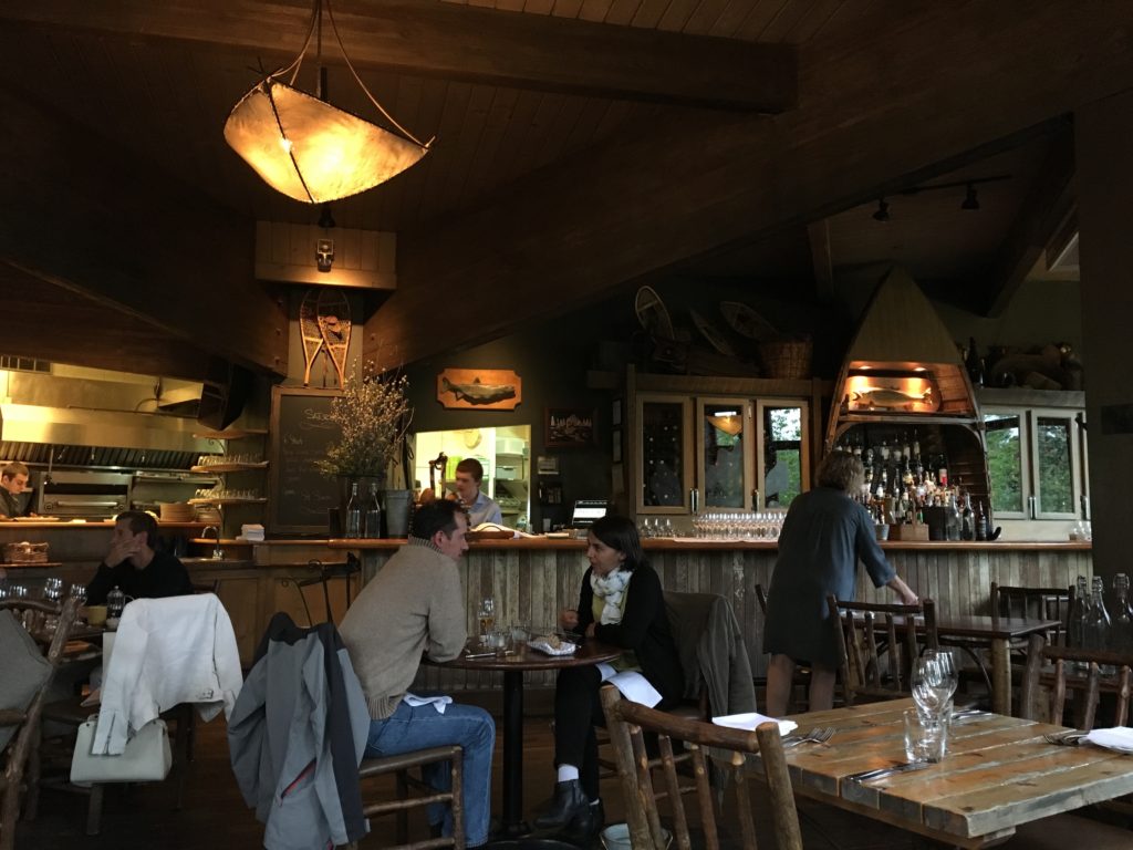 cabin feel restaurant at river cafe calgary