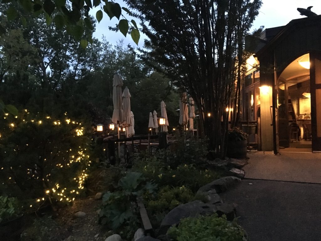 enchanted garden at river cafe calgary
