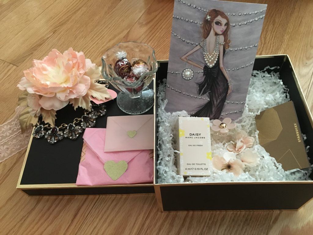 stylish gift box of goodies